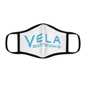 Vela Blue Fitted Polyester Face Mask