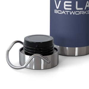 Vela Sailfish White Logo 22oz Vacuum Insulated Bottle