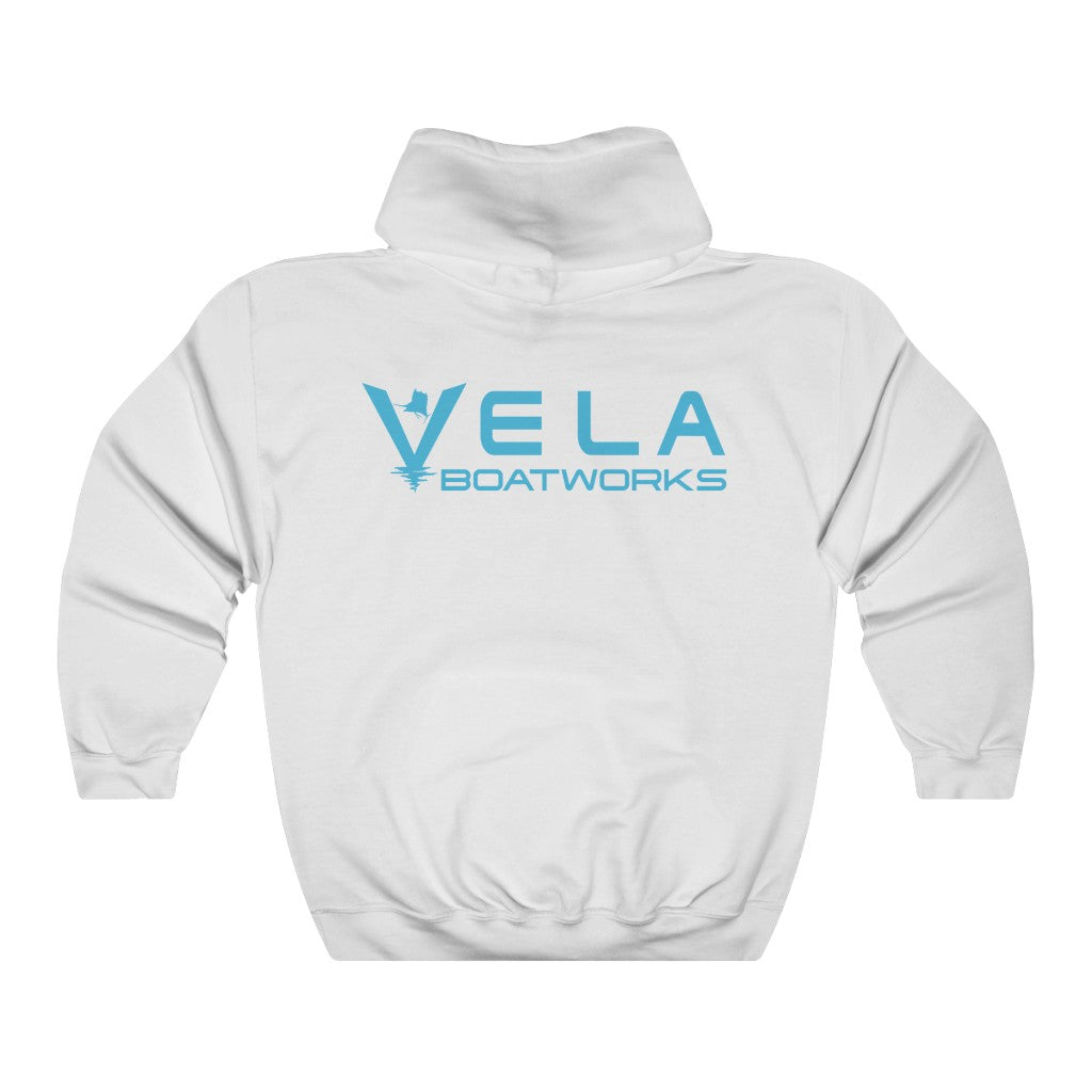 Vela Blue Logo Unisex Heavy Blend™ Hooded Sweatshirt