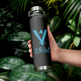 Vela Sailfish Blue Logo 22oz Vacuum Insulated Bottle