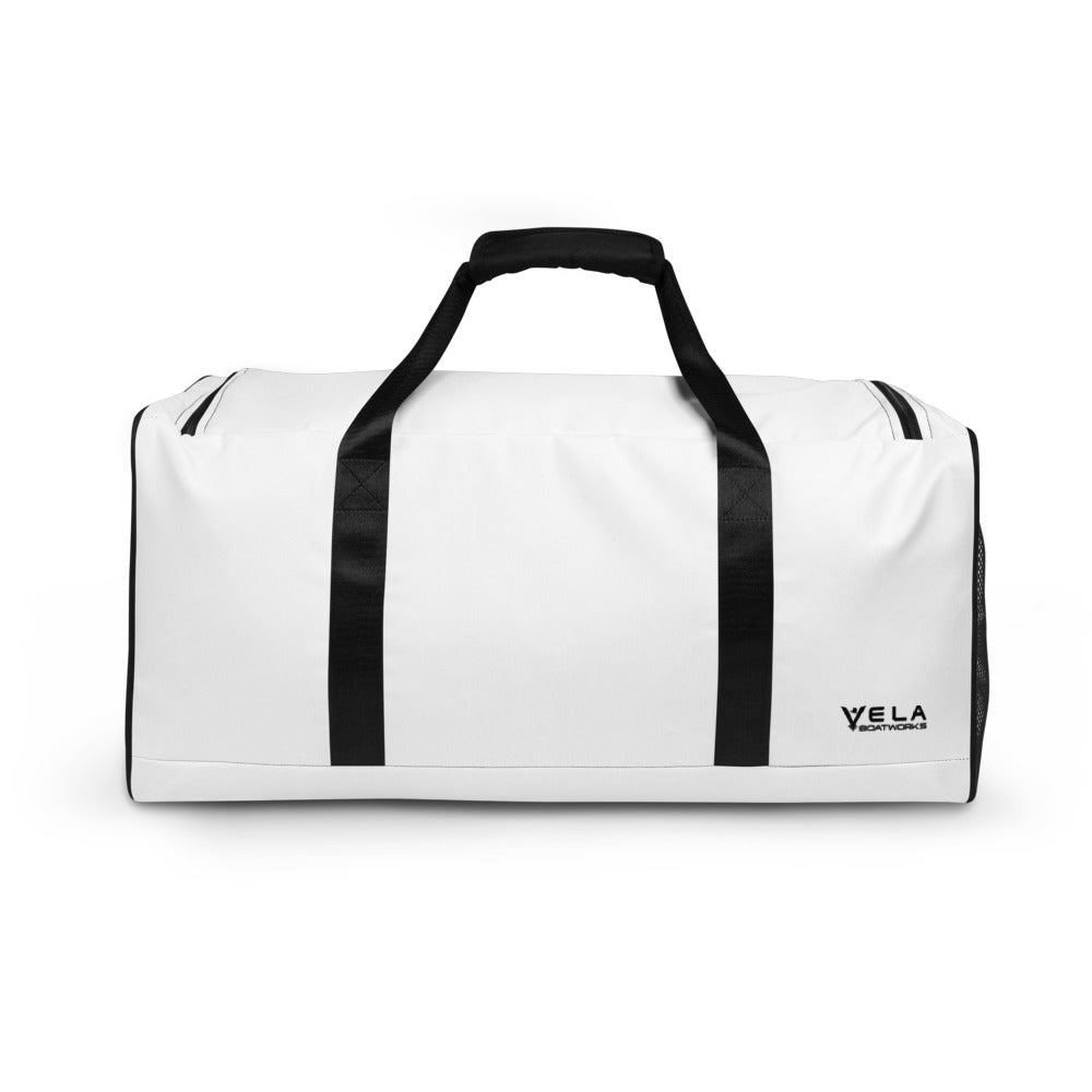 Vela White Logo Unisex Heavy Blend™ Hooded Sweatshirt – Vela Boats