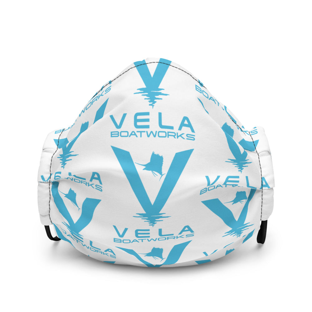 "Vela Boatworks" Premium face mask