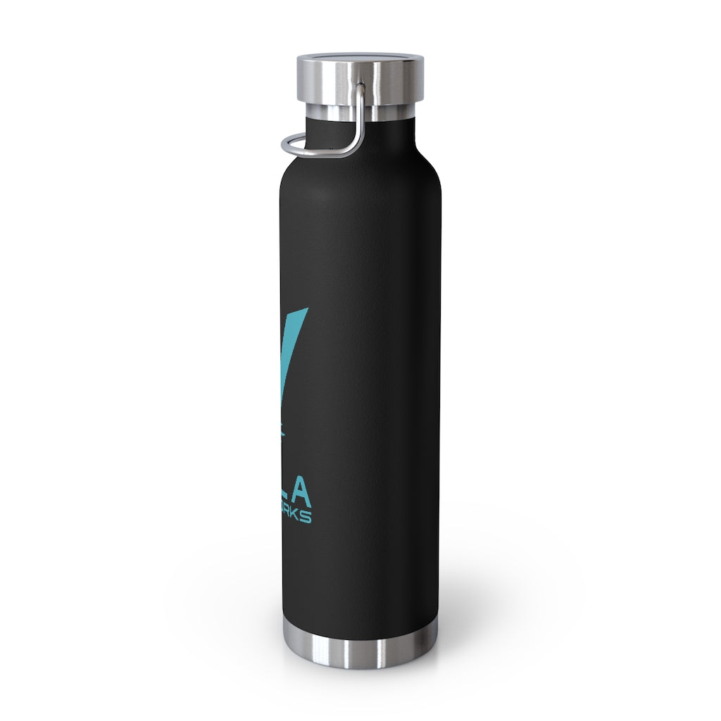 Vela Teal Logo 22oz Vacuum Insulated Bottle