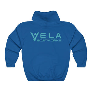 Vela Teal Logo Unisex Heavy Blend™ Hooded Sweatshirt