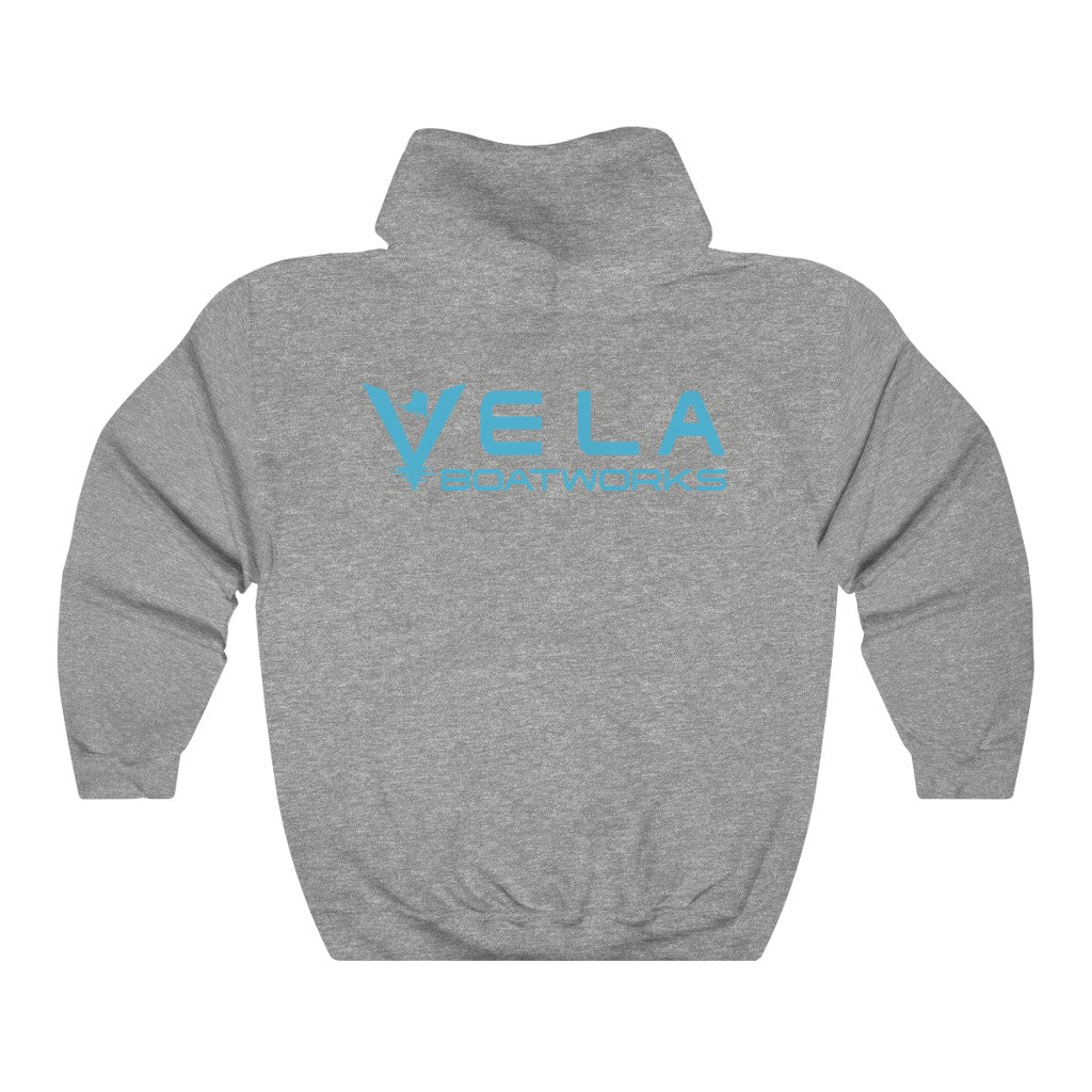 Vela Blue Logo Unisex Heavy Blend™ Hooded Sweatshirt