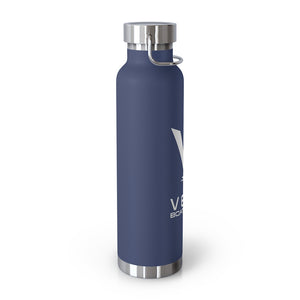 Vela White Logo 22oz Vacuum Insulated Bottle